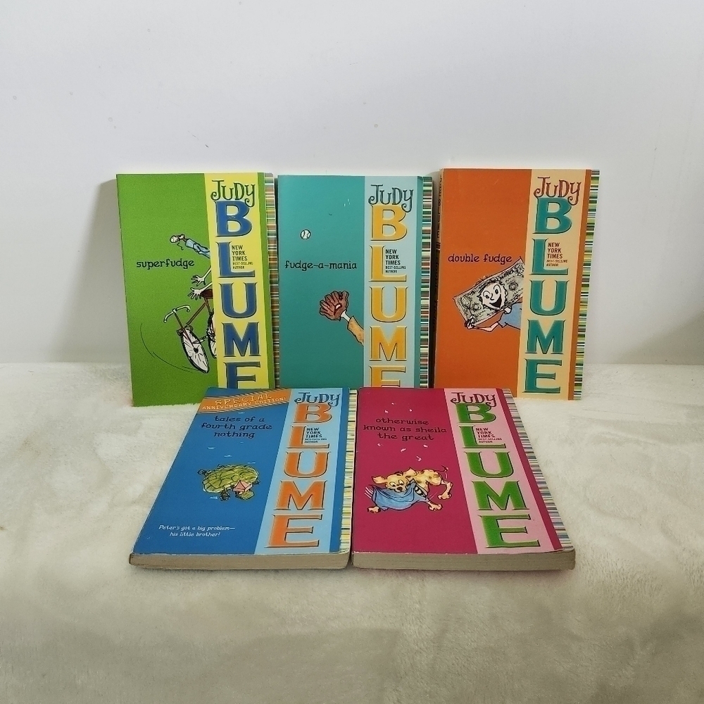 Judy Blume Classic Fudge Book Set Of 5 NY Times Best Seller Ages 7-12 Years